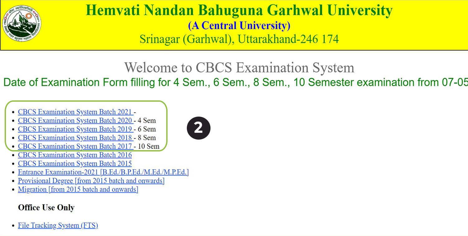 Hemwati Nandan Bahuguna Garhwal University (HNBGU) Exam Time Tables -  IndCareer